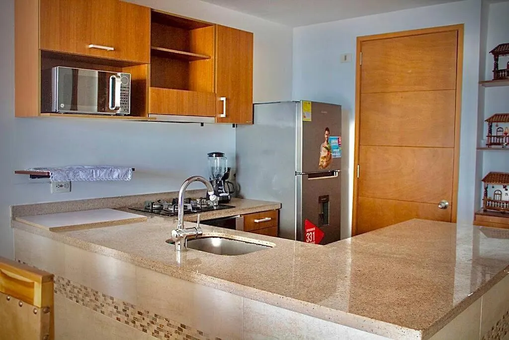 Apto Moderno Frente Al Mar Hermosas Vistas- A 7 Minutos Del Centro Historico Y Del Aeropuerto Internacional Kartagena Apartament